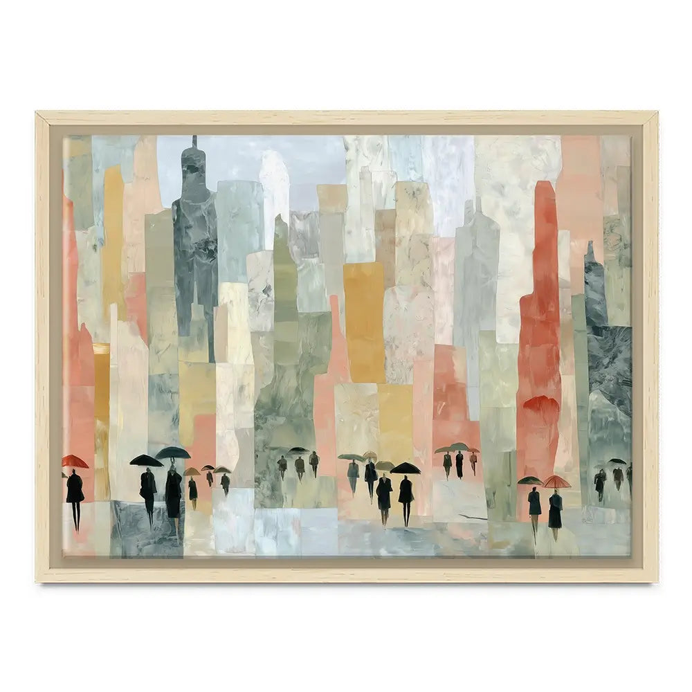 Rainy City Streets Canvas Print Rainy City Streets Canvas Print wall art product Chromatic Storm Studio