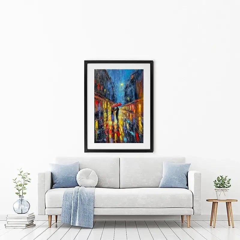 Rainy Date Night Framed Art Print Rainy Date Night Framed Art Print wall art product David Alexander Elder