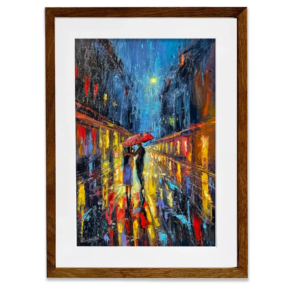 Rainy Date Night Framed Art Print Rainy Date Night Framed Art Print wall art product David Alexander Elder