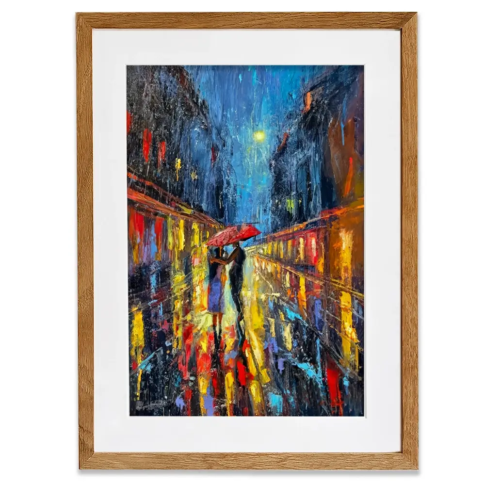 Rainy Date Night Framed Art Print Rainy Date Night Framed Art Print wall art product David Alexander Elder