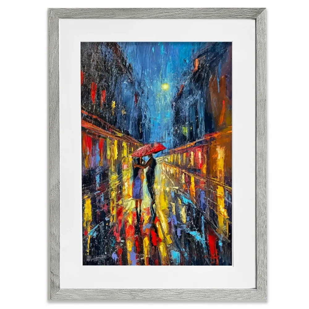 Rainy Date Night Framed Art Print Rainy Date Night Framed Art Print wall art product David Alexander Elder