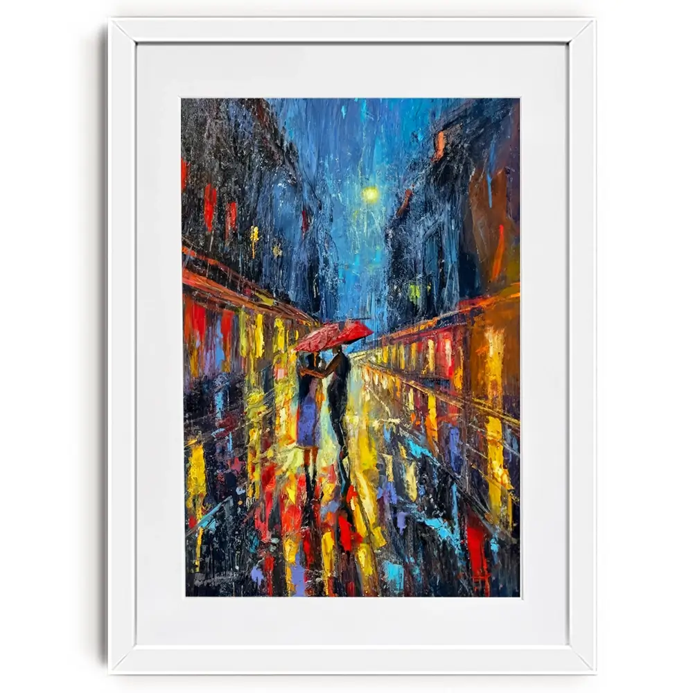 Rainy Date Night Framed Art Print Rainy Date Night Framed Art Print wall art product David Alexander Elder