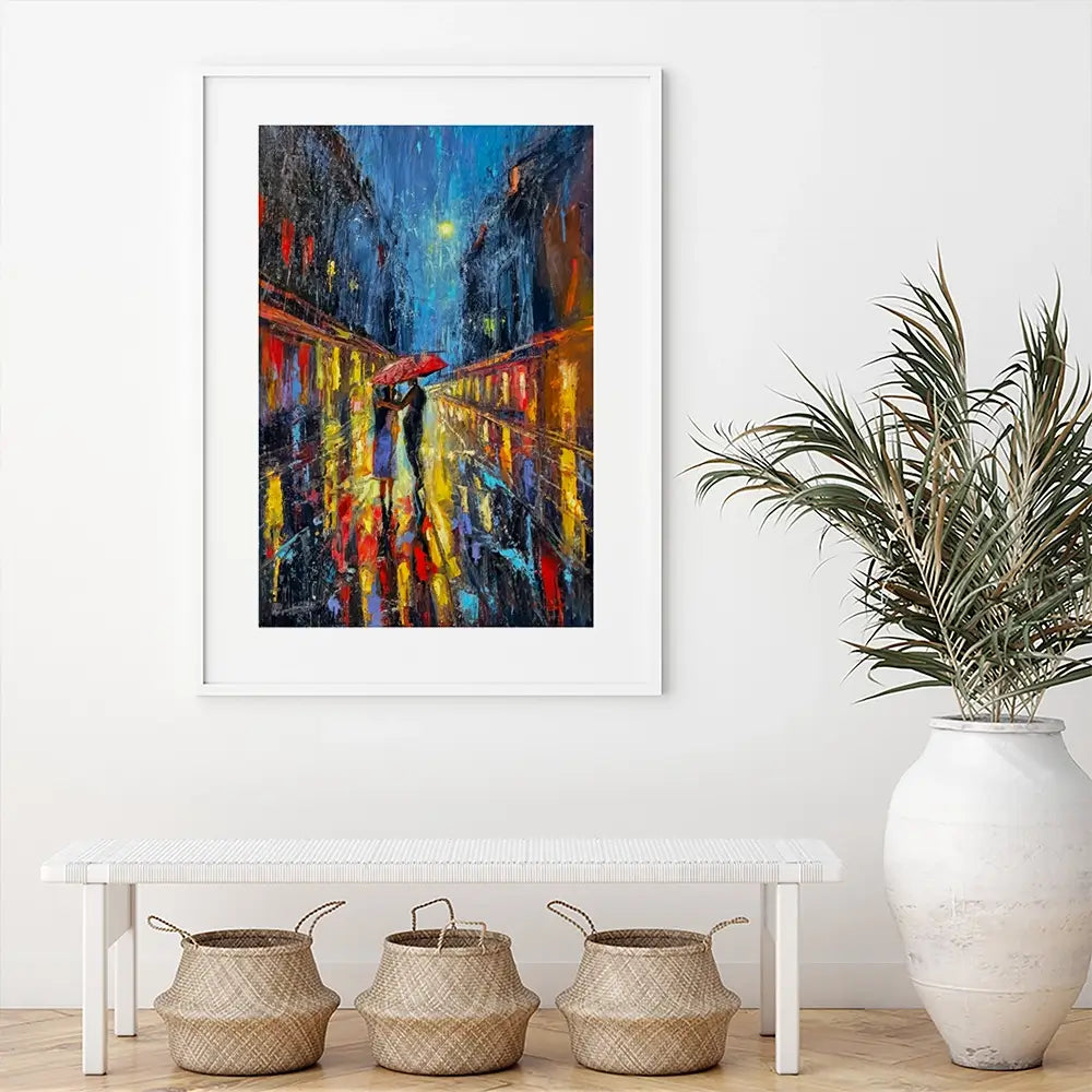 Rainy Date Night Framed Art Print Rainy Date Night Framed Art Print wall art product David Alexander Elder
