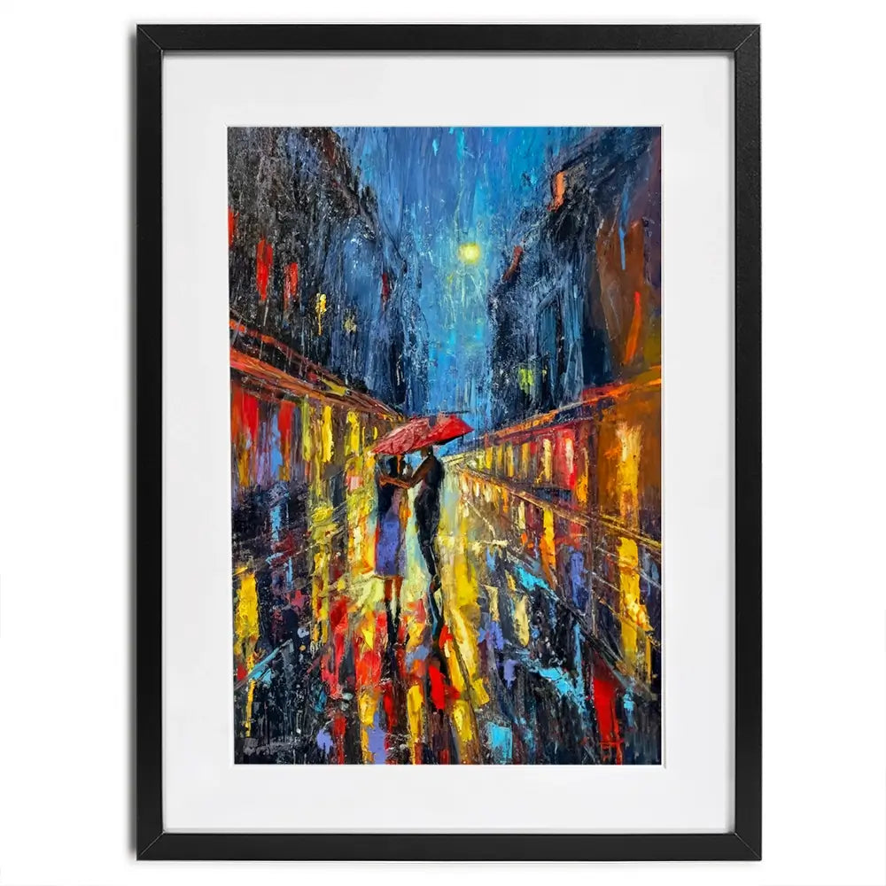 Rainy Date Night Framed Art Print Rainy Date Night Framed Art Print wall art product David Alexander Elder