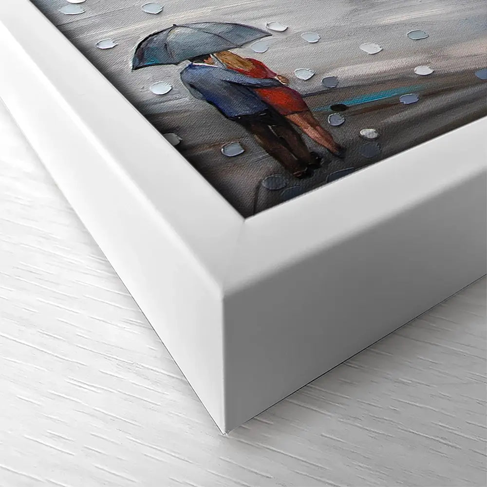 Rainy Date With The Bridge View Square Canvas Print Rainy Date With The Bridge View Square Canvas Print wall art product Ekaterina Ermilkina