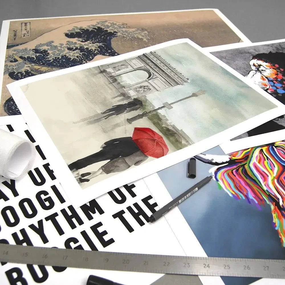 Rainy Day Lovers In Paris 2 Art Print Rainy Day Lovers In Paris 2 Art Print wall art product Art Print Shop