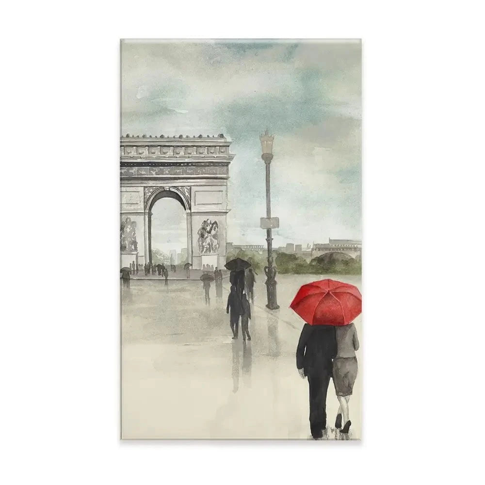 Rainy Day Lovers In Paris 2 Canvas Print Rainy Day Lovers In Paris 2 Canvas Print wall art product Art Print Shop