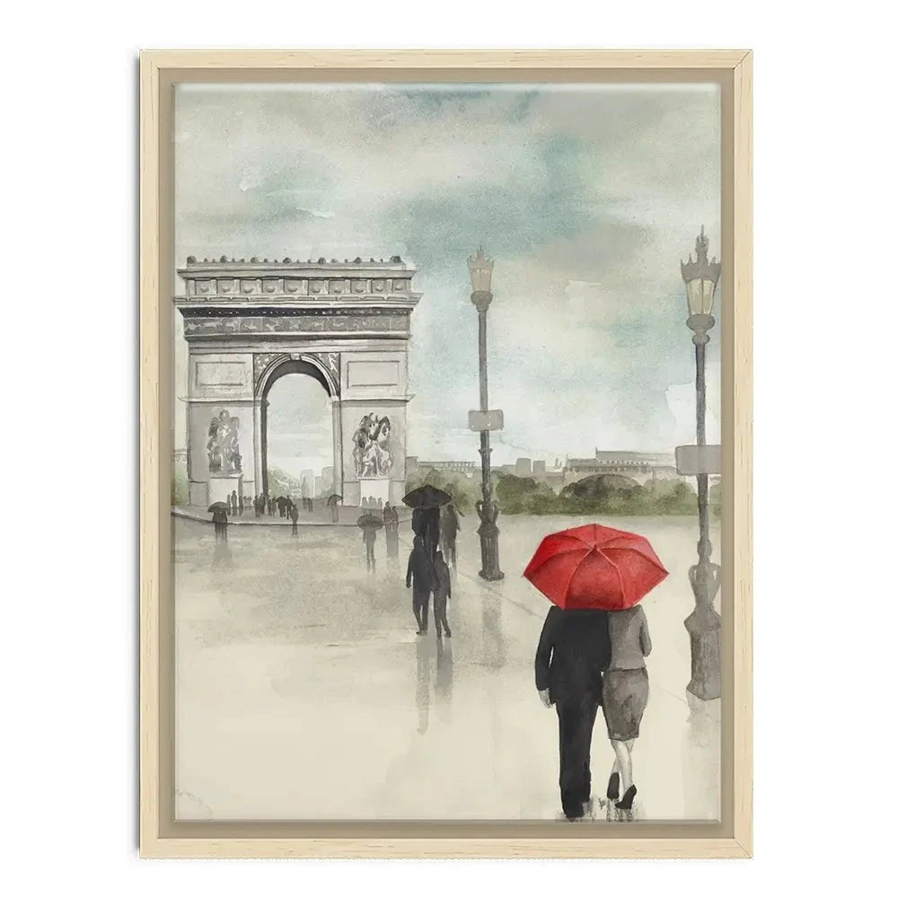 Rainy Day Lovers In Paris 2 Canvas Print Rainy Day Lovers In Paris 2 Canvas Print wall art product Art Print Shop