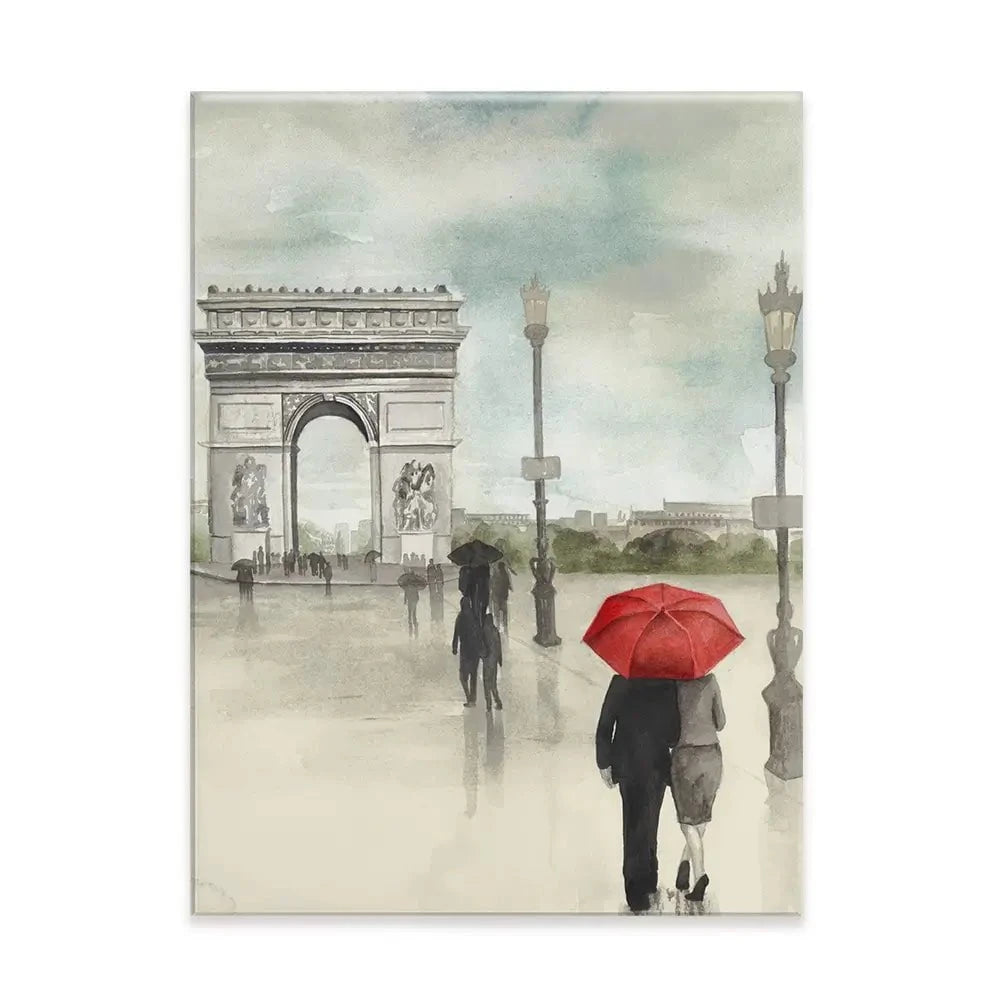 Rainy Day Lovers In Paris 2 Canvas Print Rainy Day Lovers In Paris 2 Canvas Print wall art product Art Print Shop