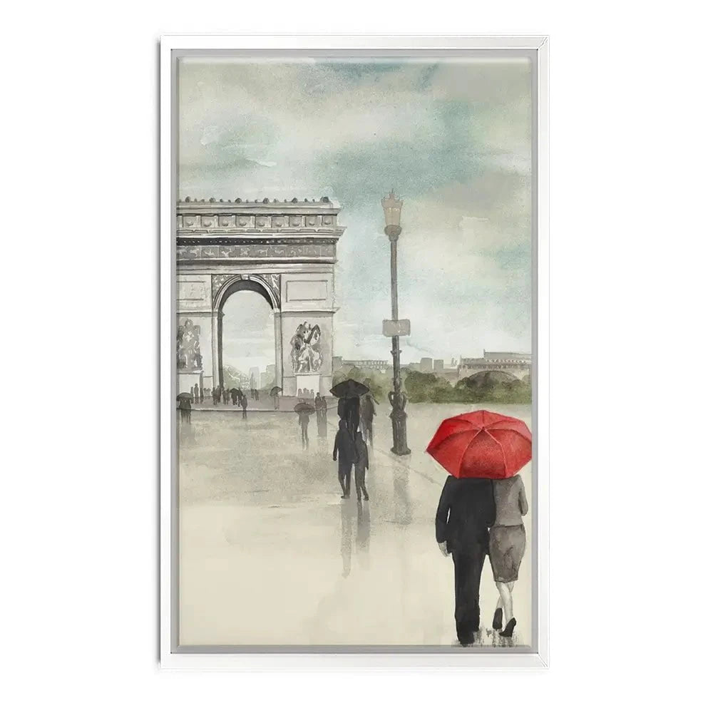 Rainy Day Lovers In Paris 2 Canvas Print Rainy Day Lovers In Paris 2 Canvas Print wall art product Art Print Shop