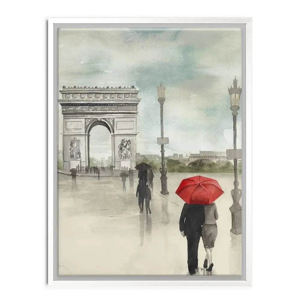 Rainy Day Lovers In Paris 2 Canvas Print Rainy Day Lovers In Paris 2 Canvas Print wall art product Art Print Shop