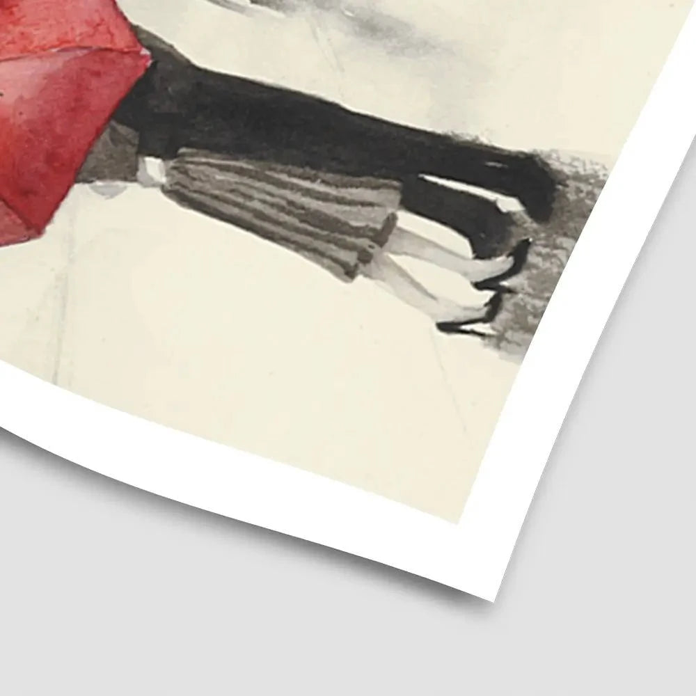 Rainy Day Lovers In Paris Art Print Rainy Day Lovers In Paris Art Print wall art product Art Print Shop
