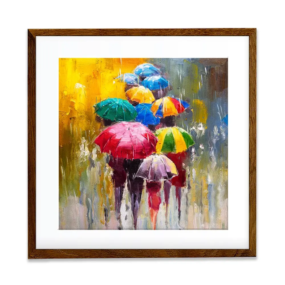 Rainy Day Square Framed Art Print Rainy Day Square Framed Art Print wall art product CYC / Shutterstock
