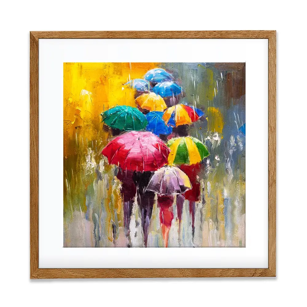 Rainy Day Square Framed Art Print Rainy Day Square Framed Art Print wall art product CYC / Shutterstock