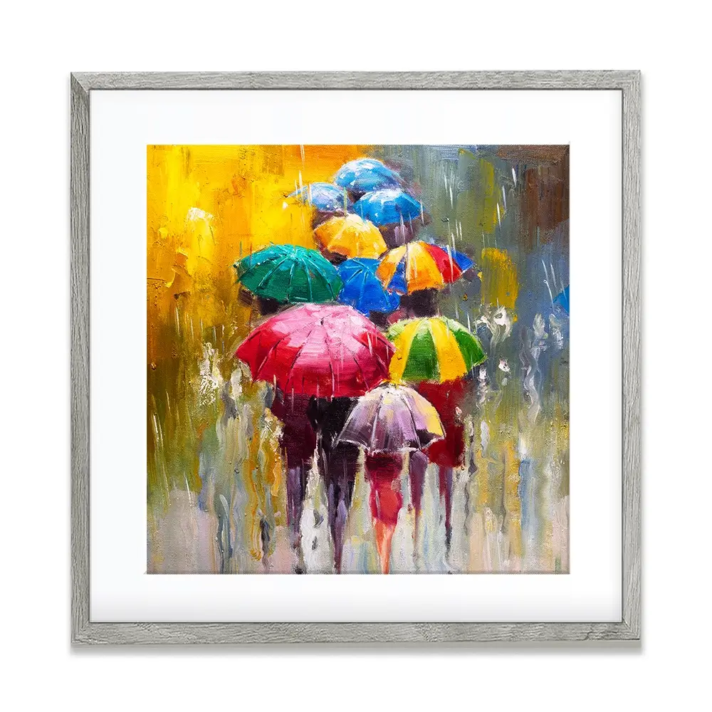 Rainy Day Square Framed Art Print Rainy Day Square Framed Art Print wall art product CYC / Shutterstock