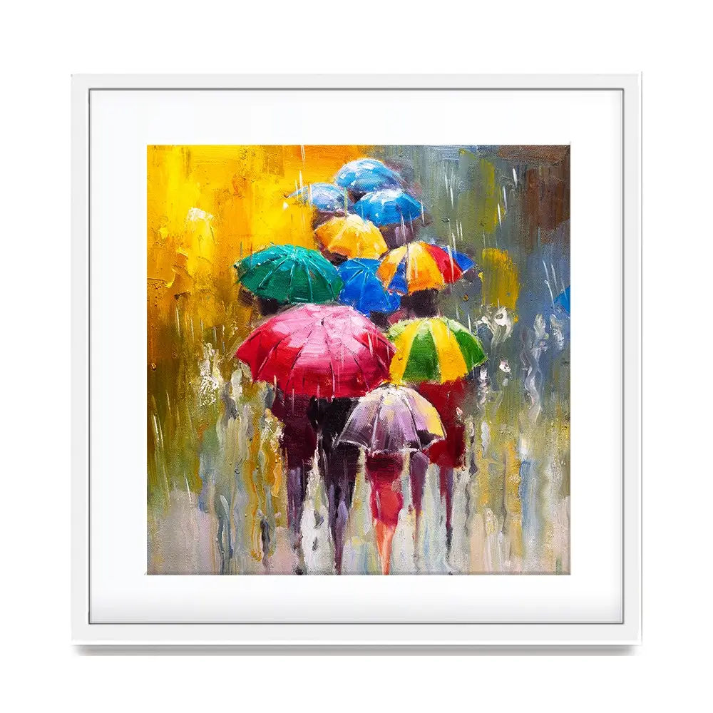 Rainy Day Square Framed Art Print Rainy Day Square Framed Art Print wall art product CYC / Shutterstock