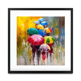 Rainy Day Square Framed Art Print Rainy Day Square Framed Art Print wall art product CYC / Shutterstock