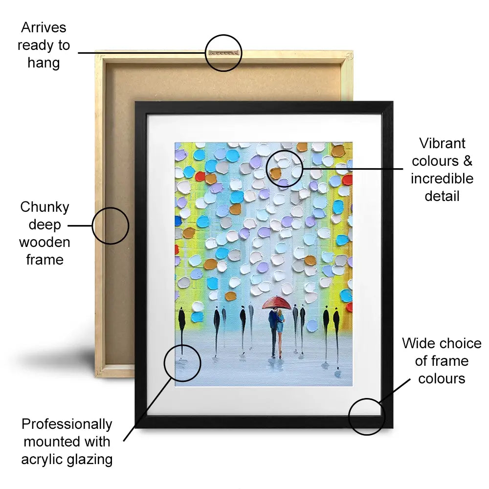 Rainy Fantasty Framed Art Print Trio Rainy Fantasty Framed Art Print Trio wall art product Ekaterina Ermilkina