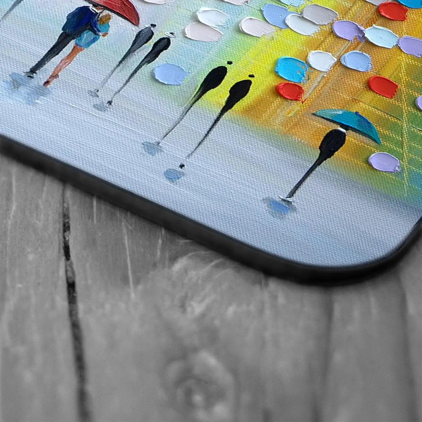 Rainy Fantasy Coaster Set Rainbow Soul Tree Coaster Set | Rainbow Soul Tree Art Coasters wall art product Ekaterina Ermilkina