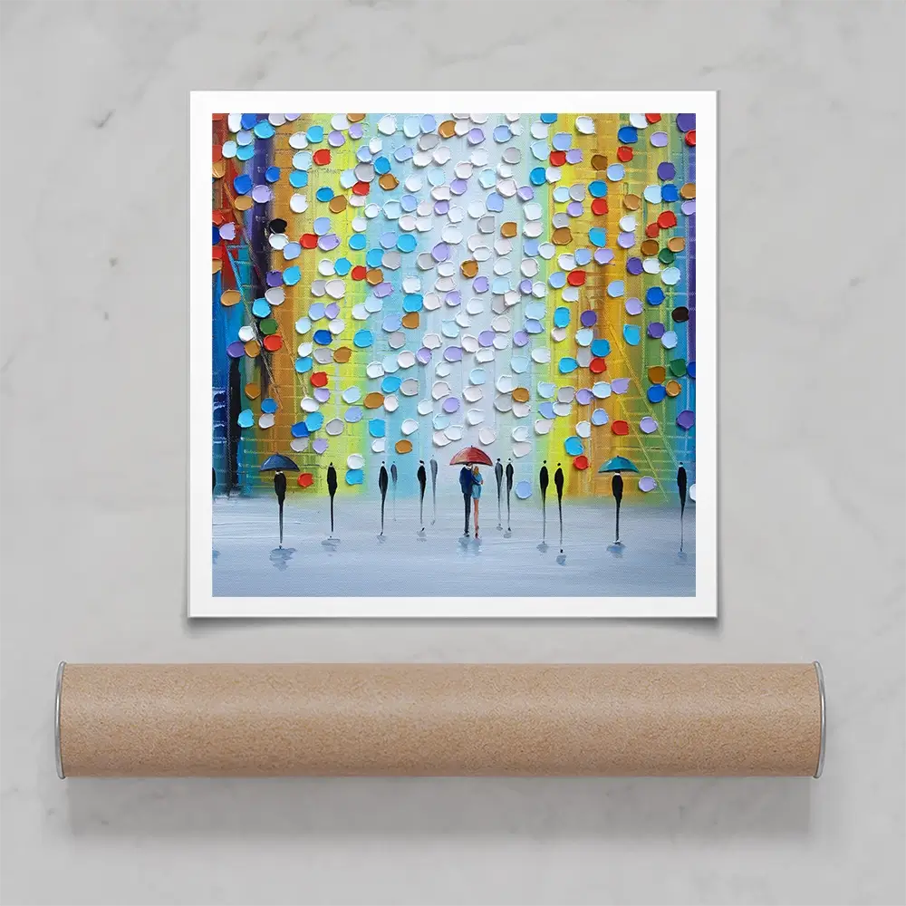 Rainy Fantasy Square Art Print Rainy Fantasy Square Art Print wall art product Ekaterina Ermilkina