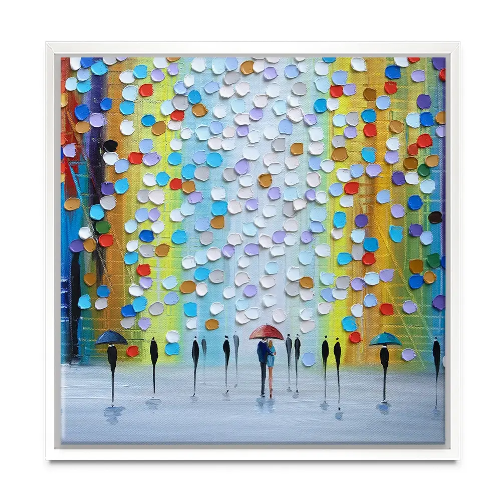 Rainy Fantasy Square Canvas Print Rainy Fantasy Square Canvas Print wall art product Ekaterina Ermilkina