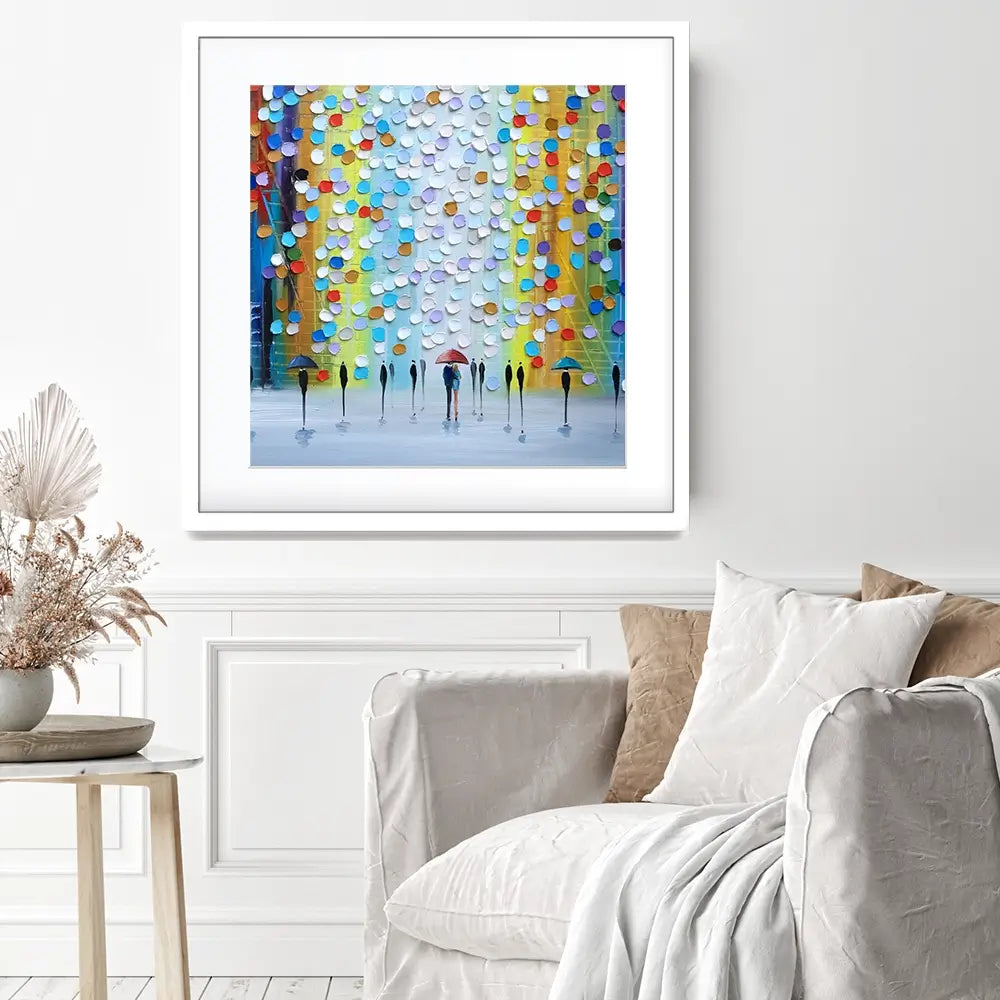 Rainy Fantasy Square Framed Art Print Rainy Fantasy Square Framed Art Print wall art product Ekaterina Ermilkina