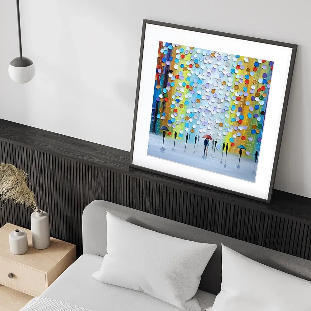 Rainy Fantasy Square Framed Art Print Rainy Fantasy Square Framed Art Print wall art product Ekaterina Ermilkina