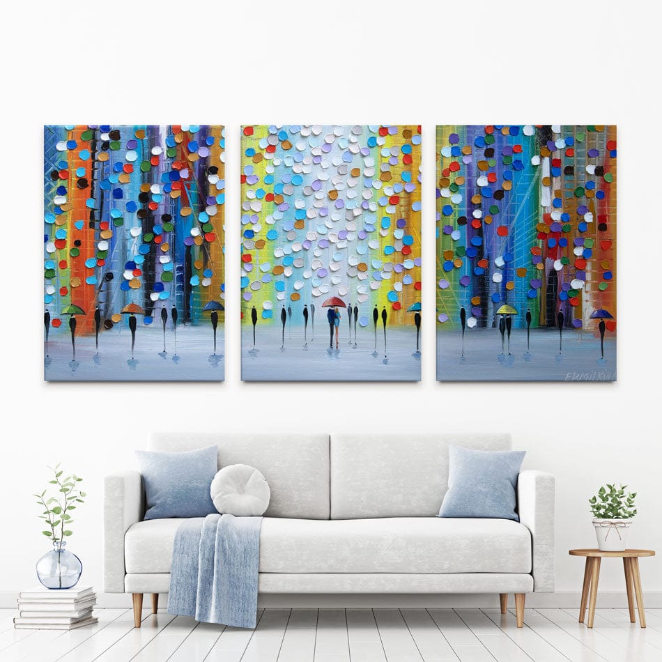 Rainy Fantasy Trio Canvas Print wall art product Ekaterina Ermilkina / Independent