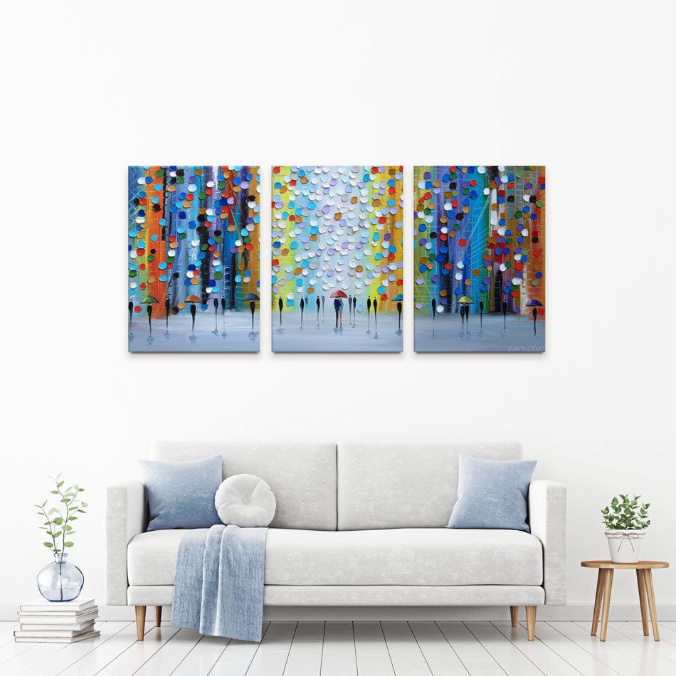 Rainy Fantasy Trio Canvas Print wall art product Ekaterina Ermilkina / Independent