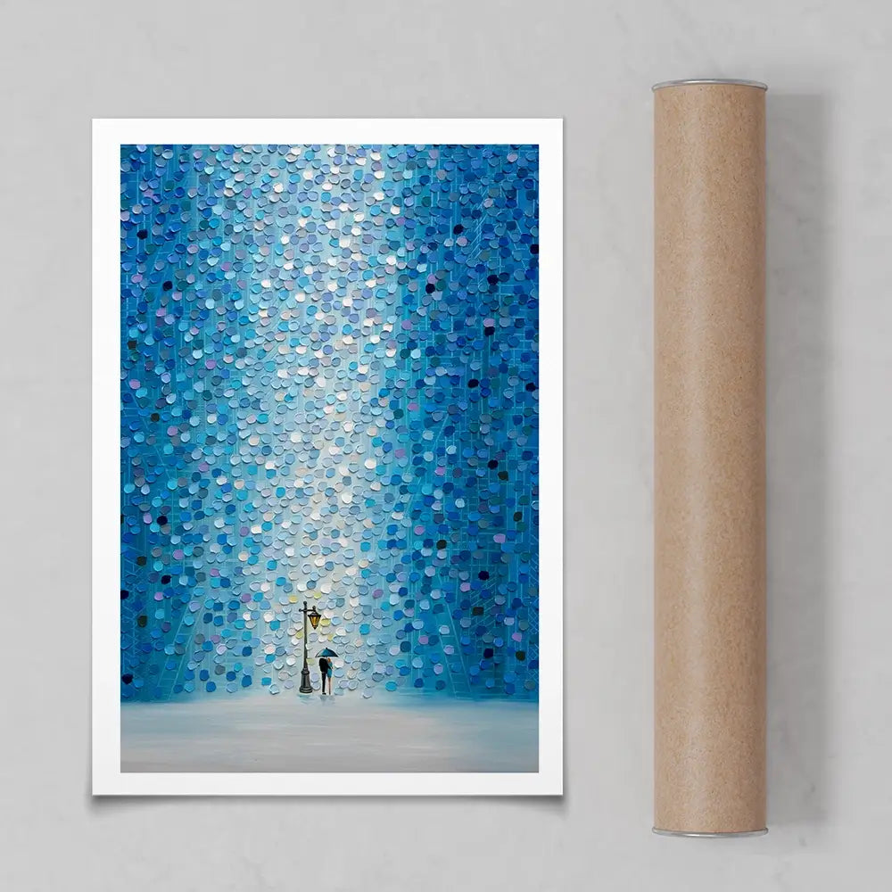 Rainy Streetlight Sonata Art Print Rainy Streetlight Sonata Art Print wall art product Ekaterina Ermilkina