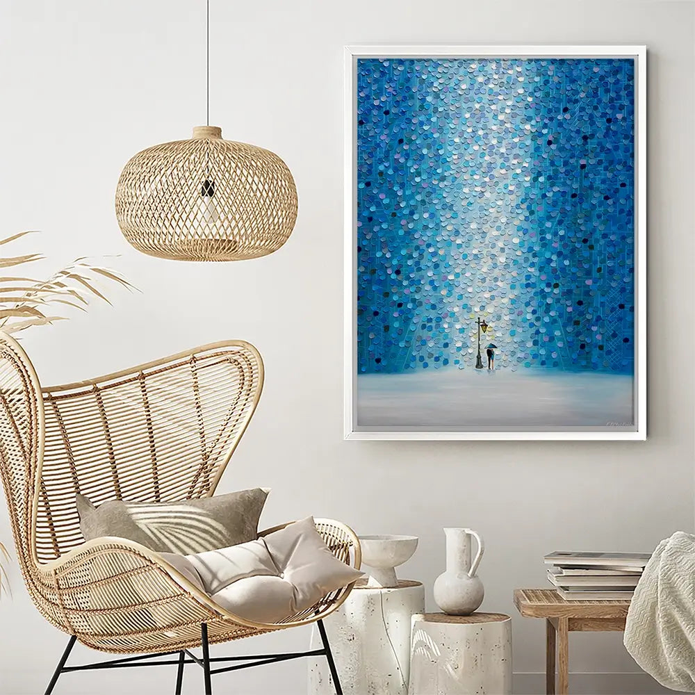 Rainy Streetlight Sonata Canvas Print Rainy Streetlight Sonata Canvas Print wall art product Ekaterina Ermilkina