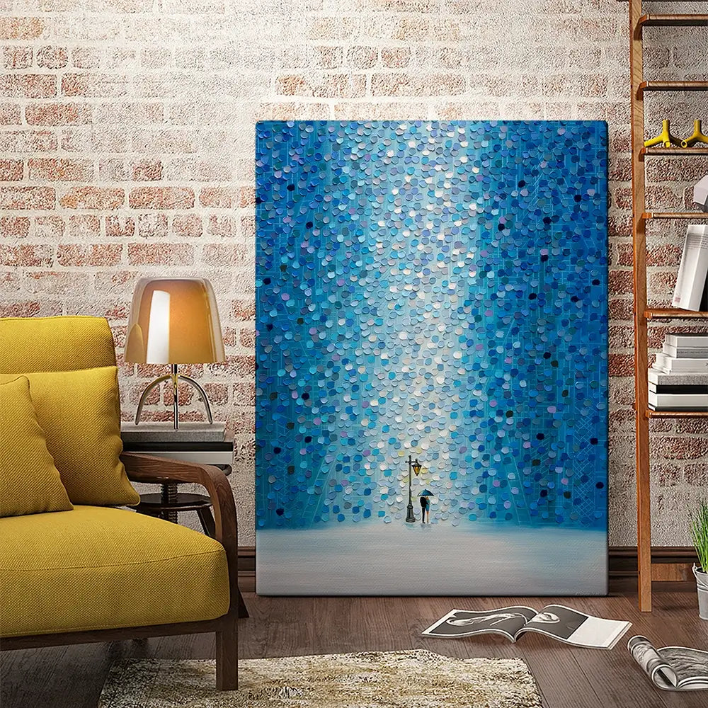 Rainy Streetlight Sonata Canvas Print Rainy Streetlight Sonata Canvas Print wall art product Ekaterina Ermilkina