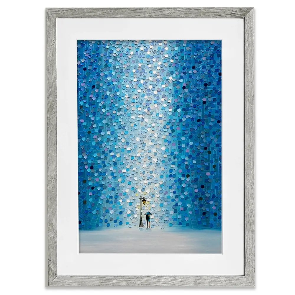 Rainy Streetlight Sonata Framed Art Print Rainy Streetlight Sonata Framed Art Print wall art product Ekaterina Ermilkina