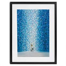 Rainy Streetlight Sonata Framed Art Print Rainy Streetlight Sonata Framed Art Print wall art product Ekaterina Ermilkina