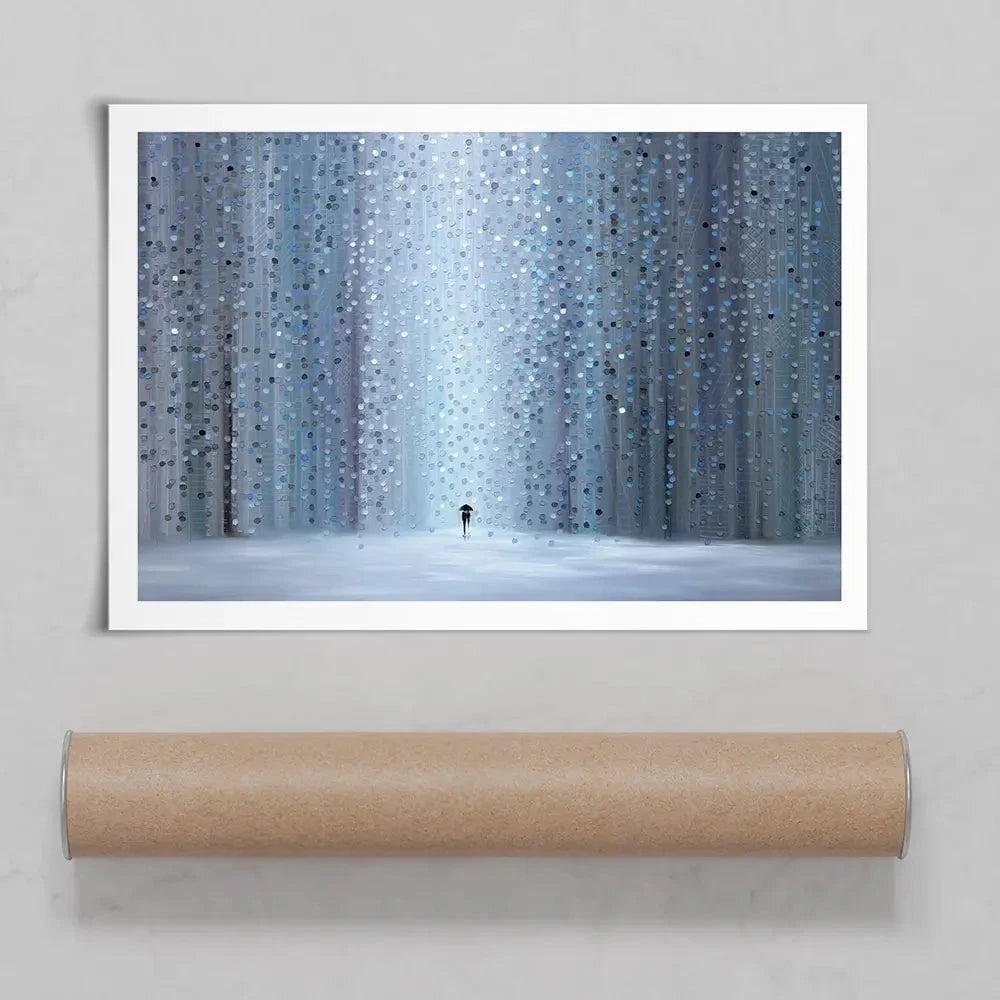Rainy Stroll Art Print Rainy Stroll Art Print wall art product Ekaterina Ermilkina
