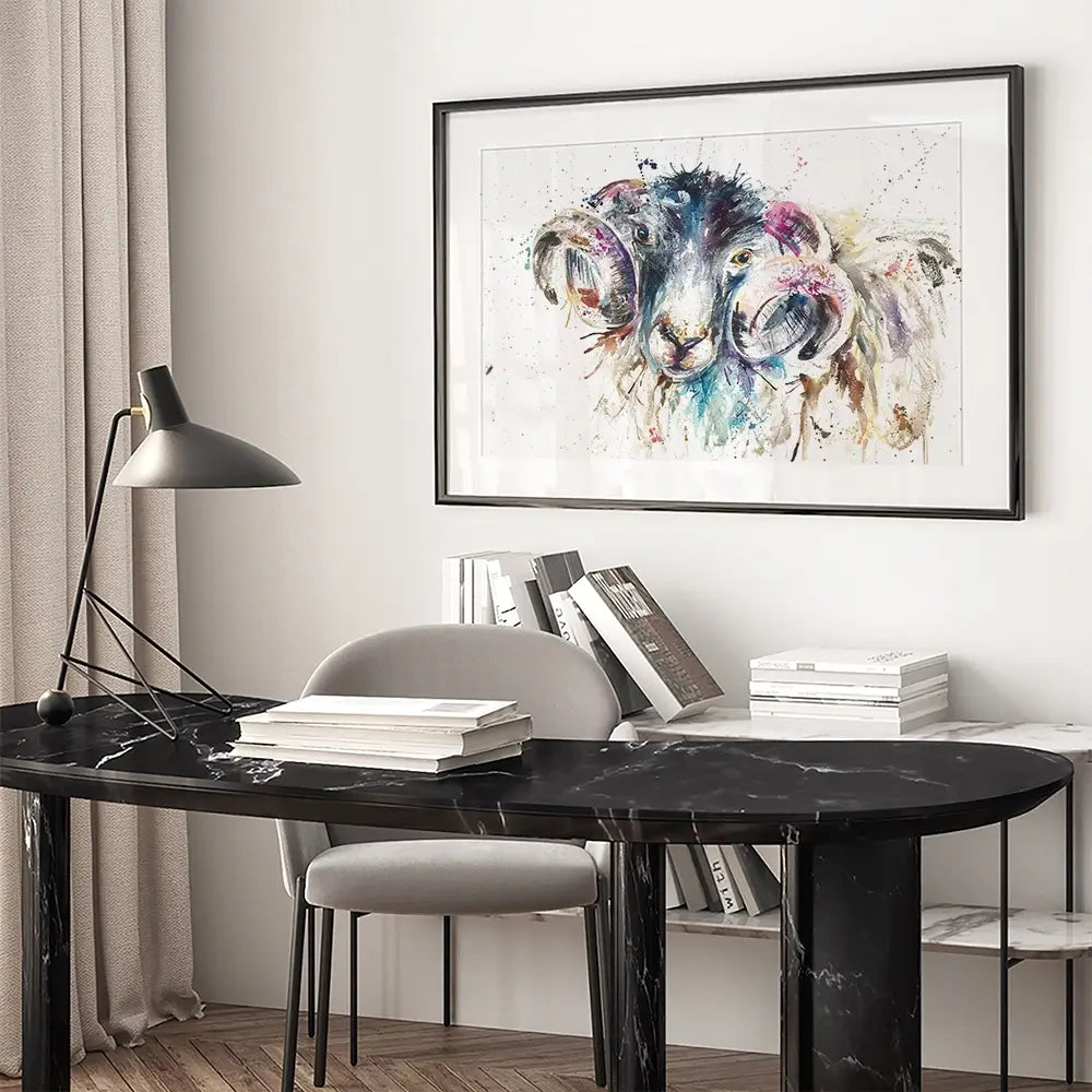 Ram Framed Art Print Ram Framed Art Print wall art product Nicola Jane Rowles