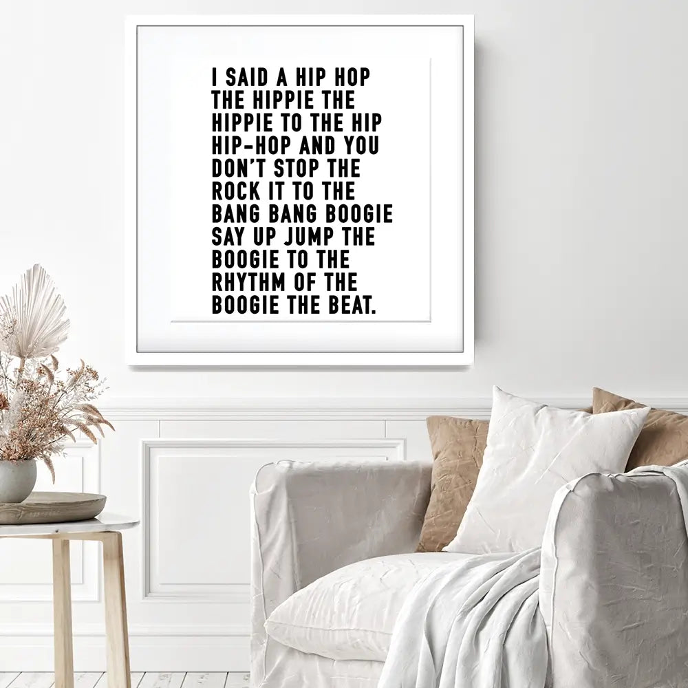 Rappers Delight Square Framed Art Print Rappers Delight Square Framed Art Print wall art product Independent