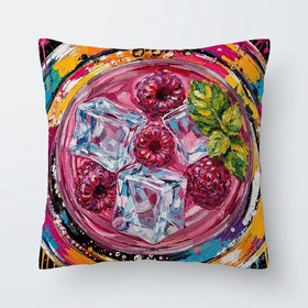 Raspberry Mojito Cocktail Cushion Raspberry Mojito Cocktail Cushion wall art product David Alexander Elder