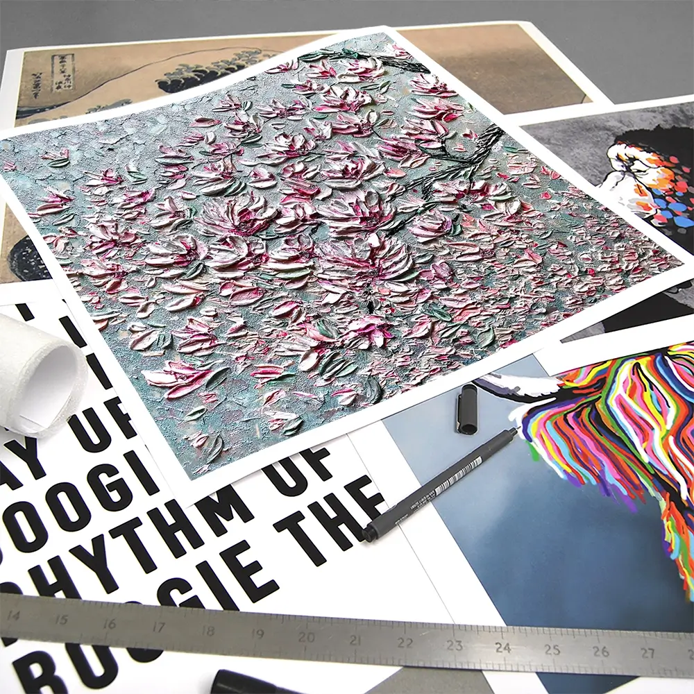 Reach Square Art Print Reach Square Art Print wall art product Nada Khatib