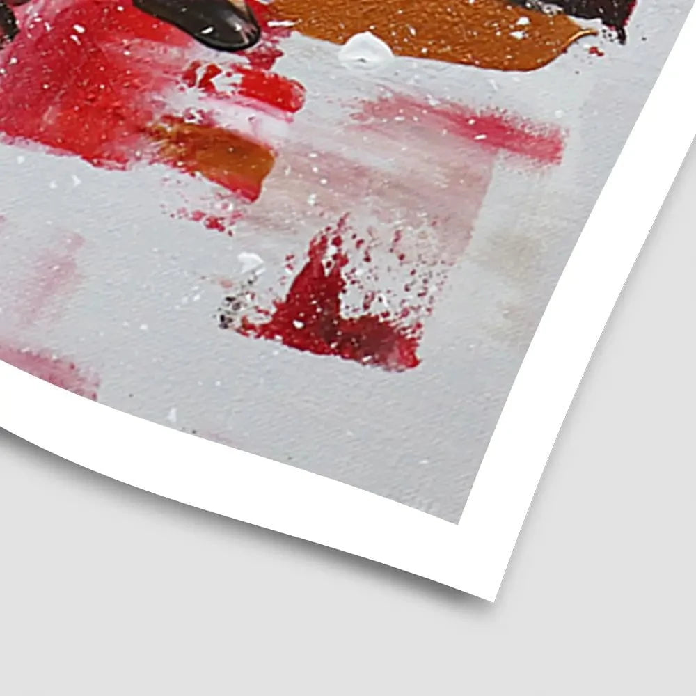 Red Brush Strokes Art Print Red Brush Strokes Art Print wall art product Elizabeth White