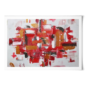 Red Brush Strokes Art Print Red Brush Strokes Art Print wall art product Elizabeth White