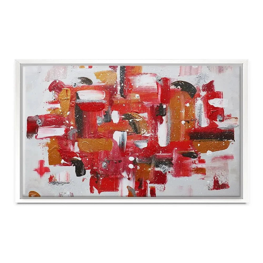 Red Brush Strokes Canvas Print Red Brush Strokes Canvas Print wall art product Elizabeth White