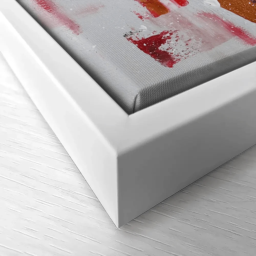 Red Brush Strokes Canvas Print Red Brush Strokes Canvas Print wall art product Elizabeth White