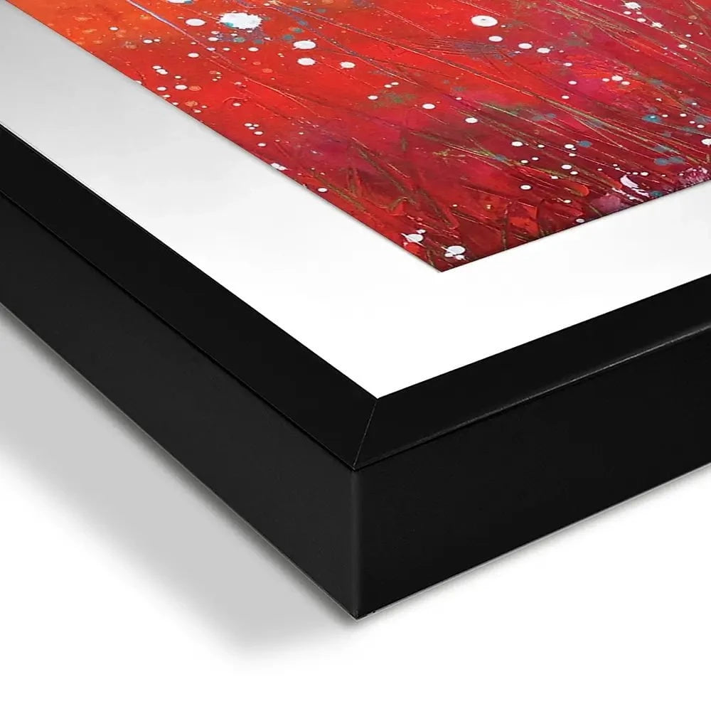 Red Dandelion Dance Square Framed Art Print Red Dandelion Dance Square Framed Art Print wall art product Laure Bury