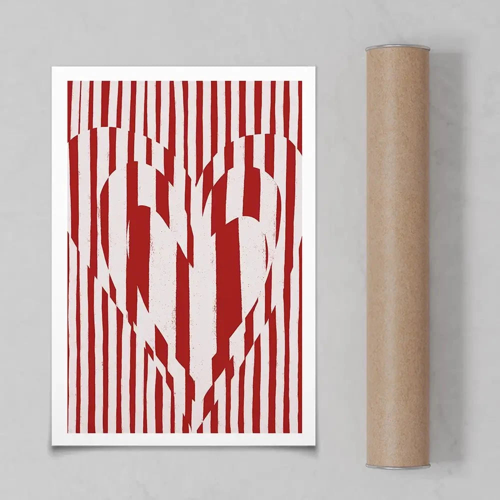 Red Hearts Art Print Red Hearts Art Print wall art product Treechild