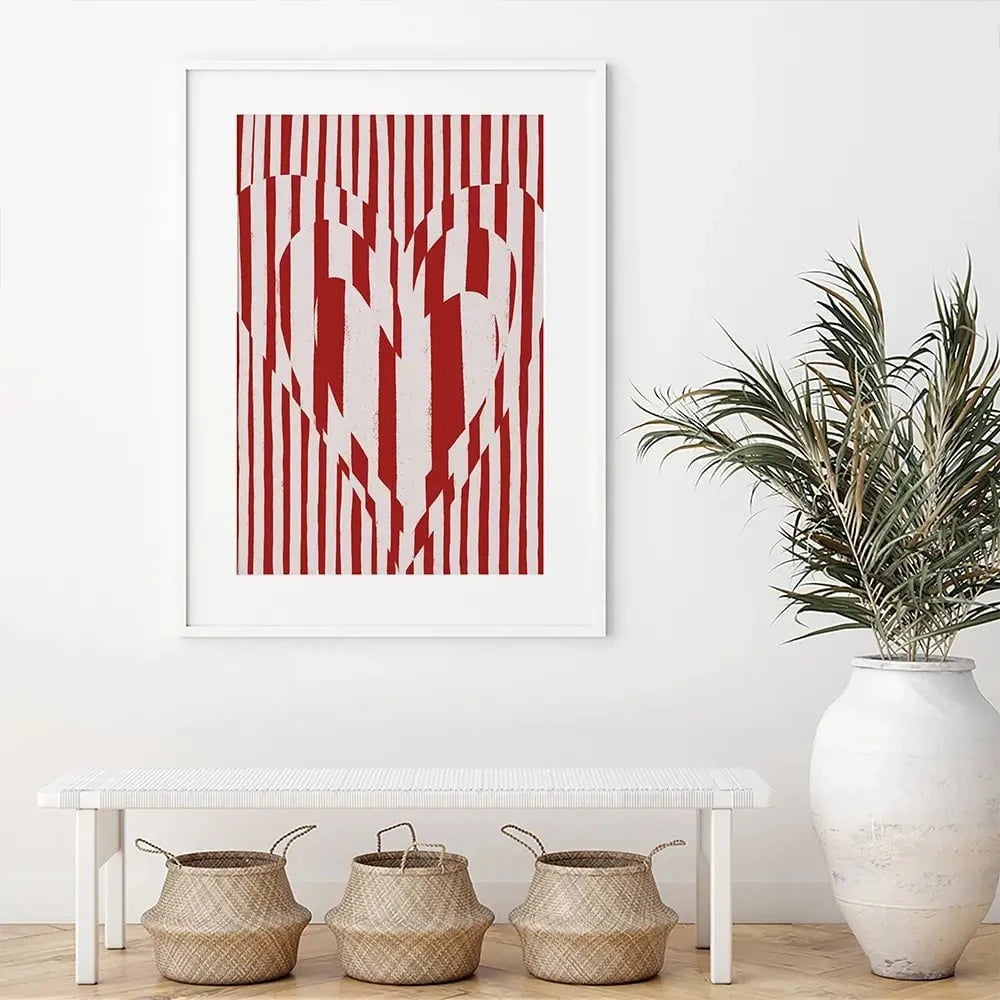 Red Hearts Framed Art Print Red Hearts Framed Art Print wall art product Treechild