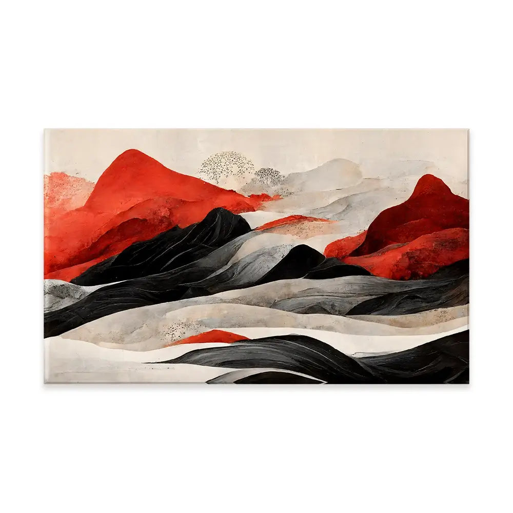 Red Mountains Canvas Print Red Mountains Canvas Print wall art product Treechild