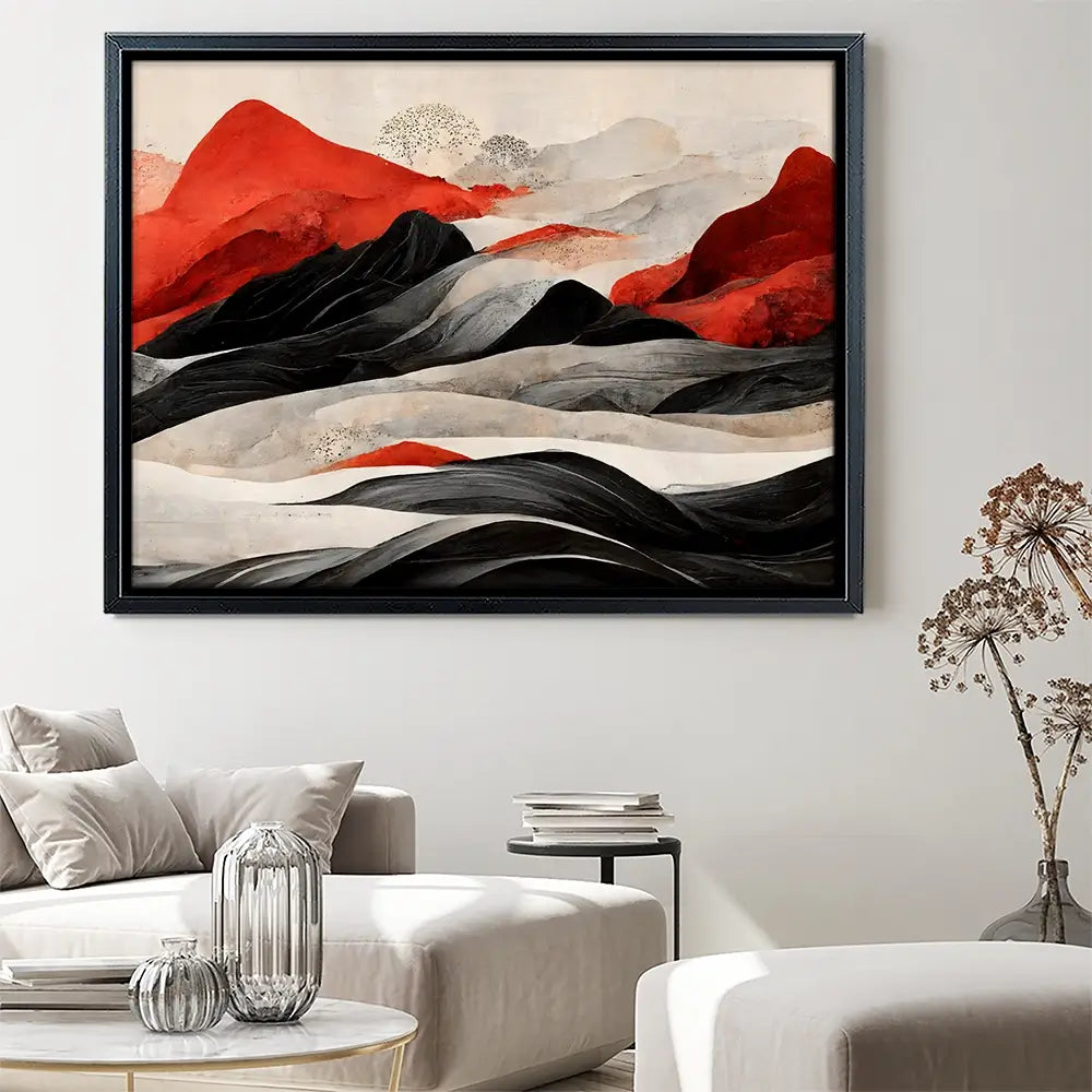 Red Mountains Canvas Print Red Mountains Canvas Print wall art product Treechild