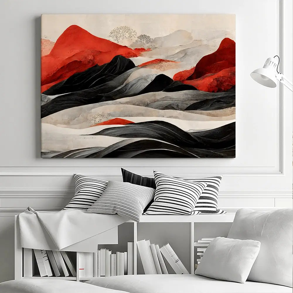 Red Mountains Canvas Print Red Mountains Canvas Print wall art product Treechild