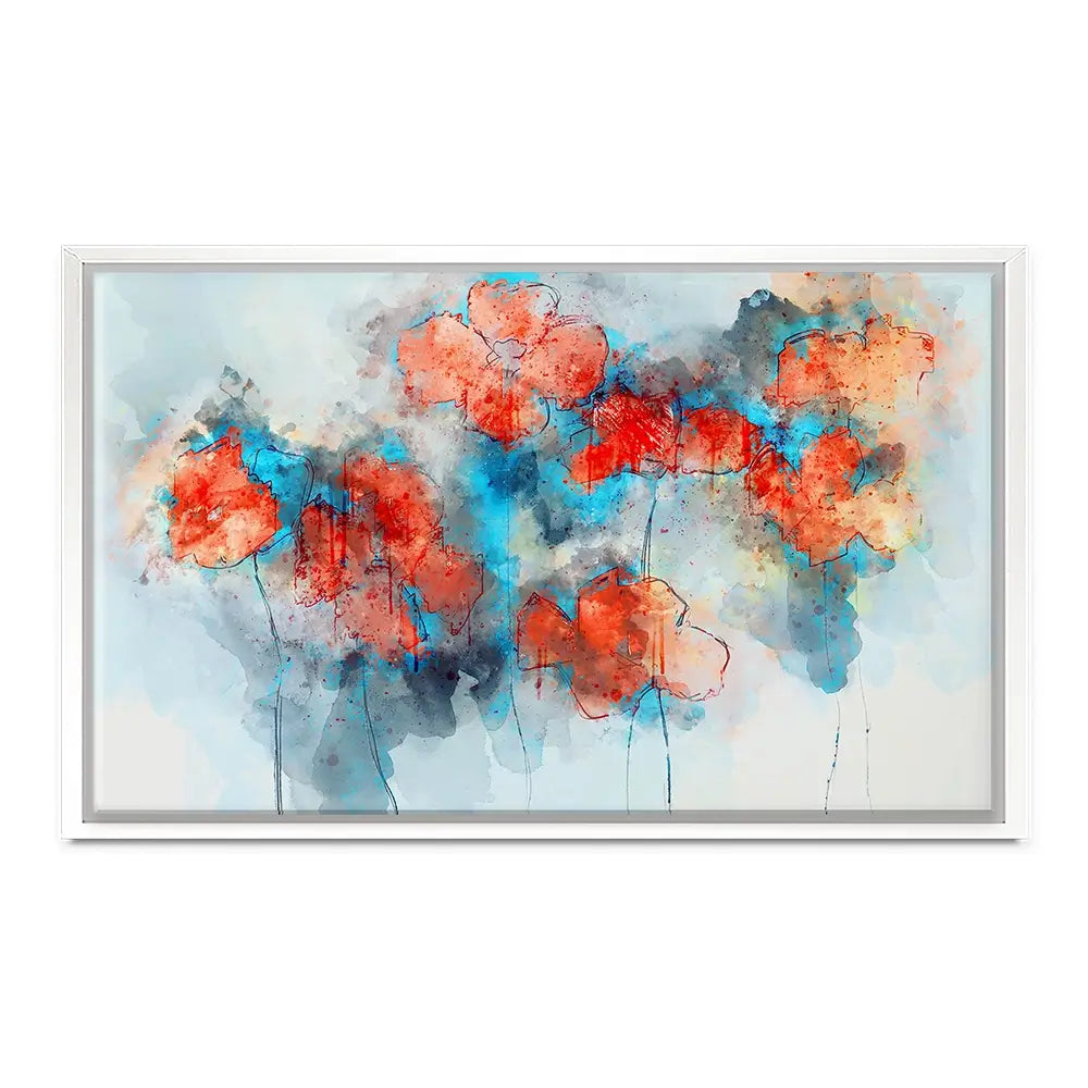 Red Poppy Splash Canvas Print Red Poppy Splash Canvas Print wall art product Nithid / Shutterstock
